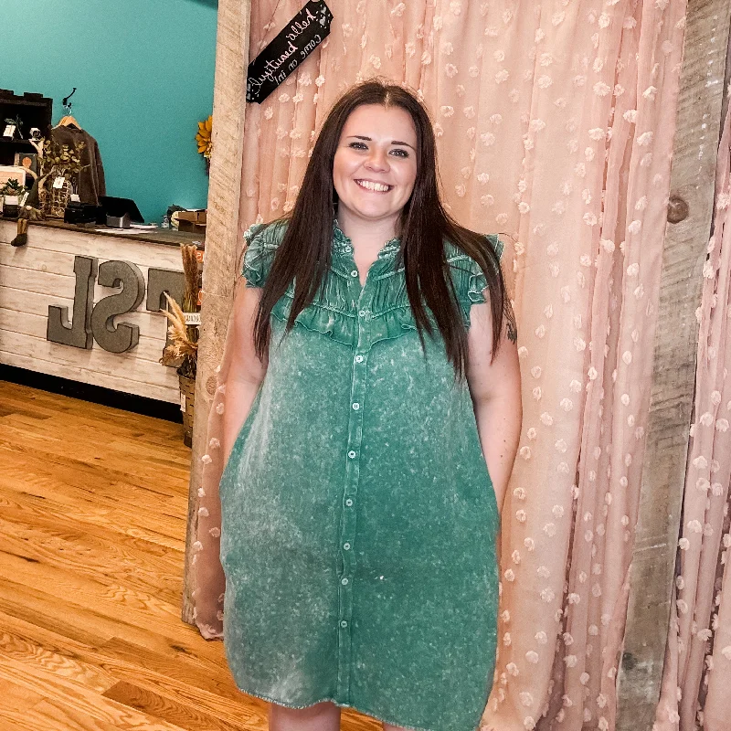 Major Savings Cleared Schedule Frilled Dress
