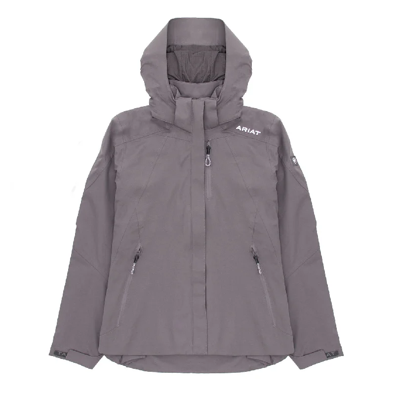 Massive Deals Ariat Womens Coastal Waterproof Jacket Plum Grey