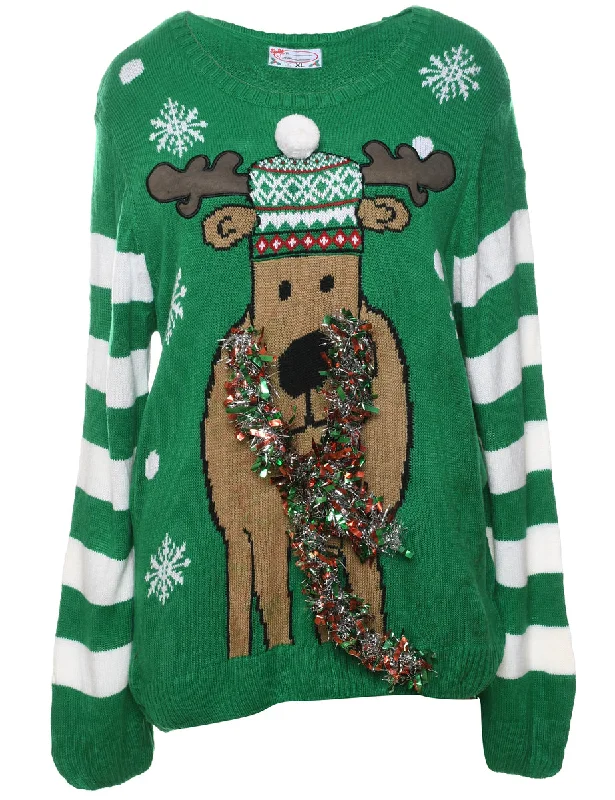 tailored coatReindeer Christmas Jumper - XL