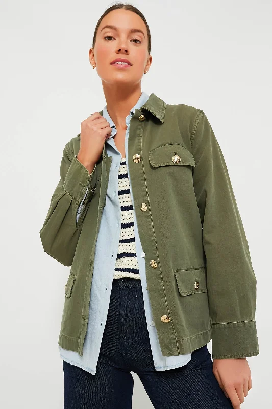 vintage trench coatArmy Green Corey Jacket