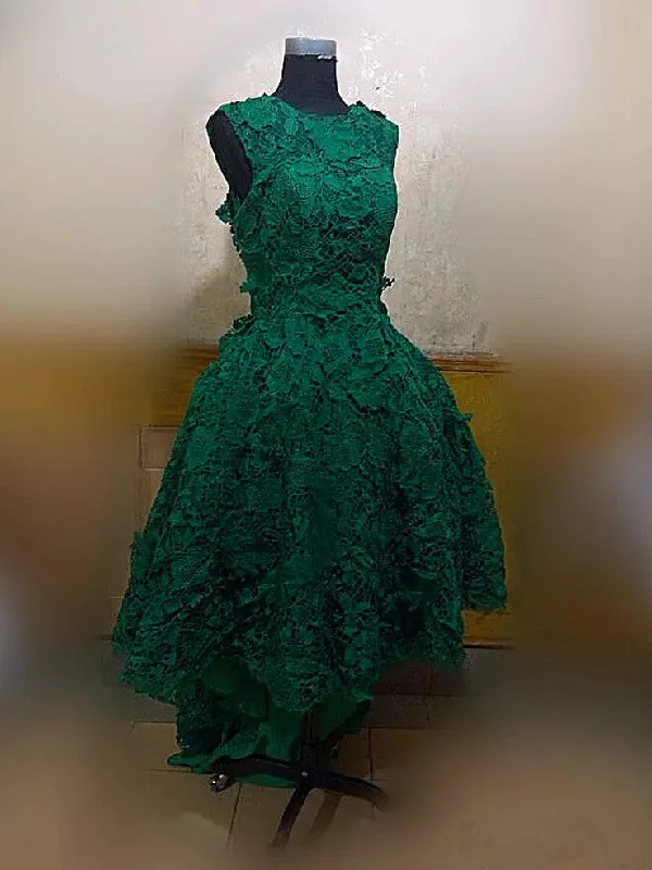 Loyalty Reward Homecoming Dress Dark Green Asymmetrical Short Prom Dress Party Dress JK130