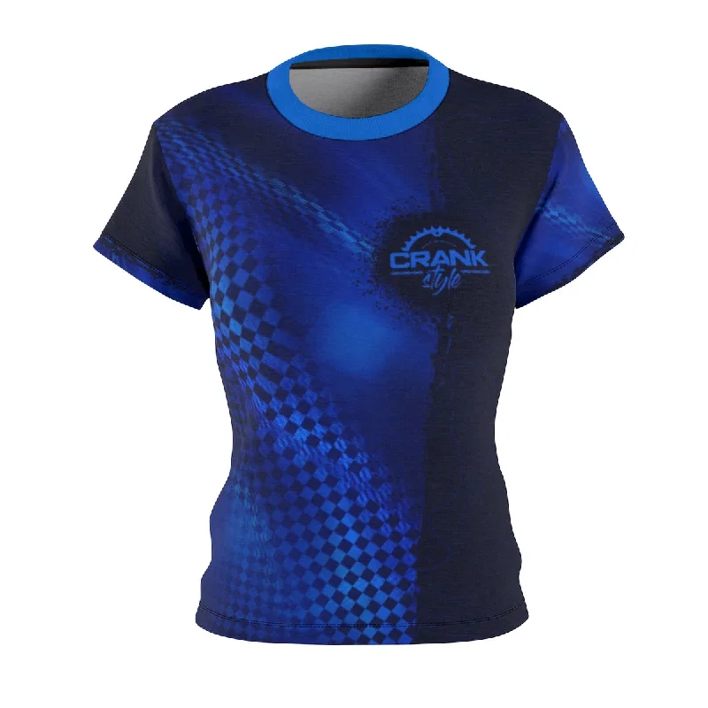 Act Now sleek workout sweatshirtWomen's Blue Topo Check MTB Jersey
