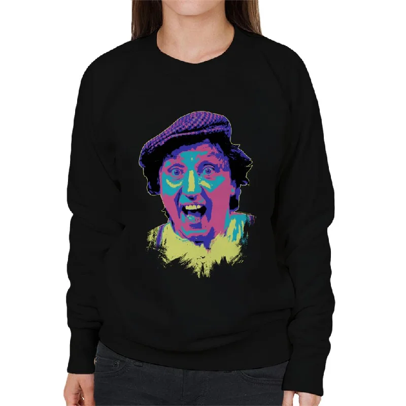 Weekend Deal cozy gym sweatshirtTV Times Comedian Ken Dodd 1978 Pop Art Stylised Women's Sweatshirt Weekend Deal cozy gym sweatshirtTV Times Comedian Ken Dodd 1978 Pop Art Stylised Women's Sweatshirt