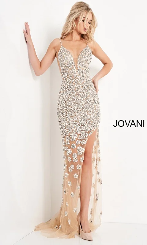 floral midi dressFormal Long Dress 02492 by Jovani