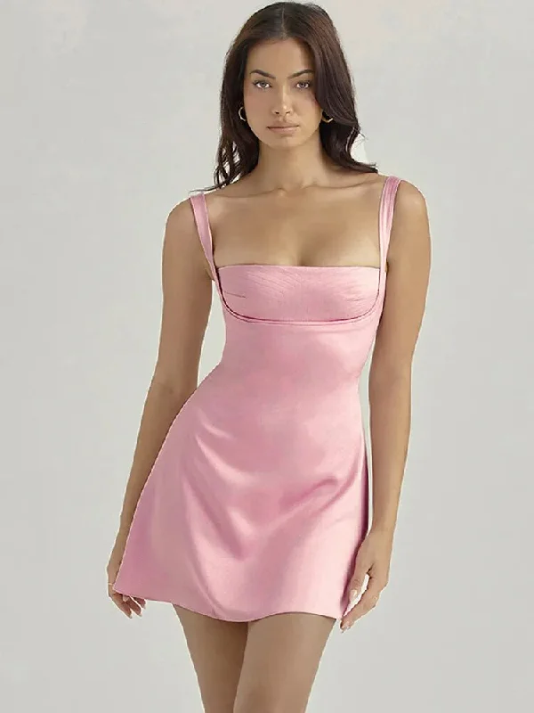 Best Bargains Samantha Mini Satin Dress