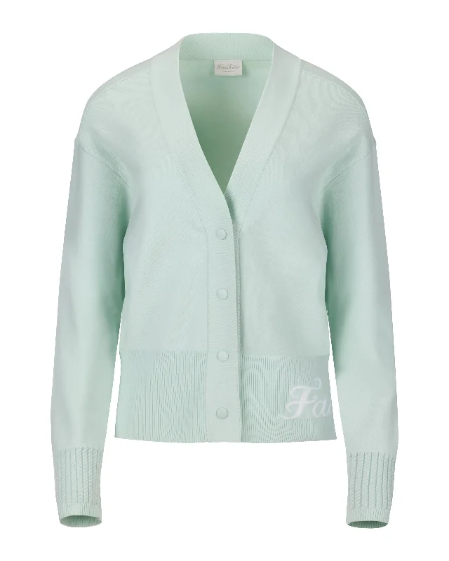 New Markdowns Loose fit V-neck cardigan - Mint