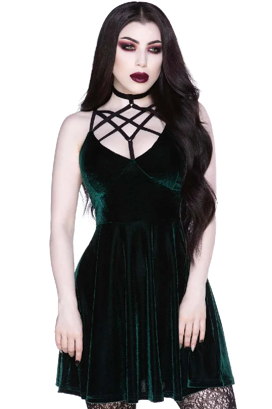 Stock Up and Save Magica Skater Dress [EMERALD] - Resurrect