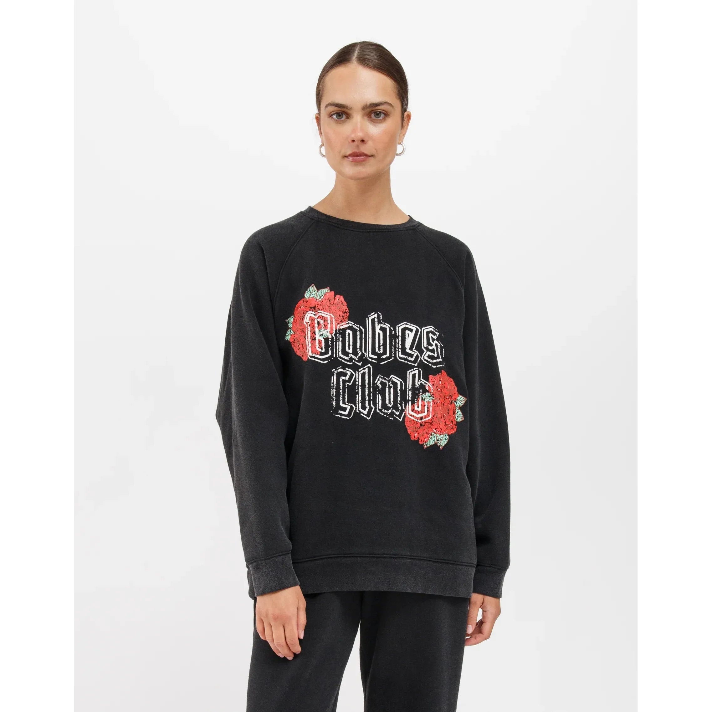 Price Drop soft gym hoodieBrunette the Label Babes Club Not Your Boyfriend's Crew