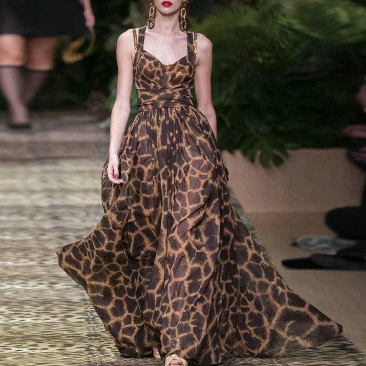 Exclusive Deal v-neck dressKittenAlarm - Rita Allover Print Maxi Dress