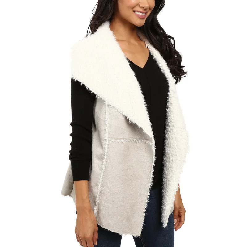 Loyalty Reward Dylan by True Grit Women's Cozy Soft Shaggy Faux Suede Fur Vest