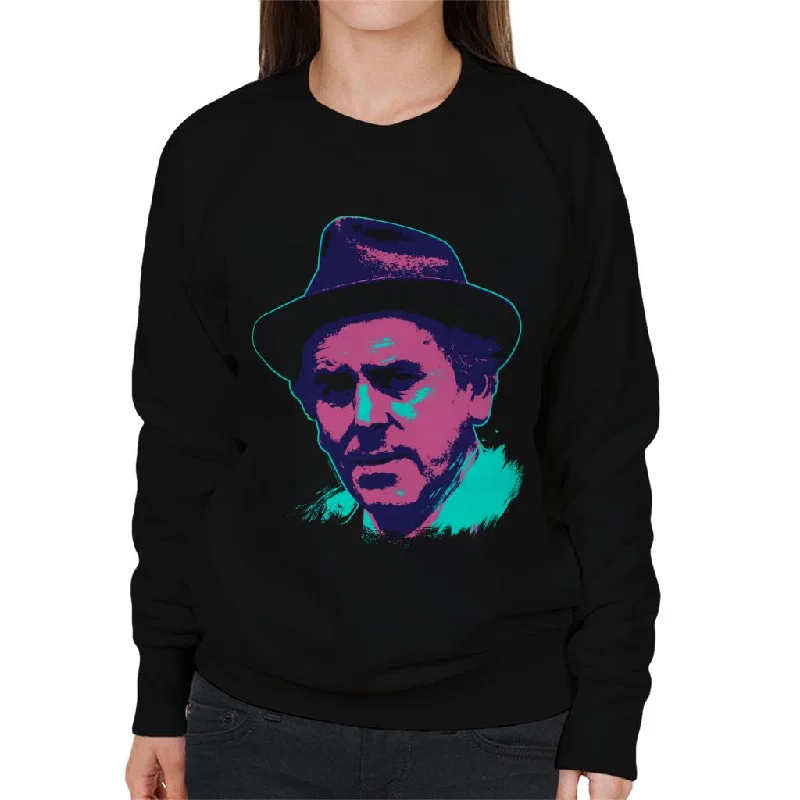Unmissable Offer sleek gym hoodieTV Times Actor George Cole Minder 1982 Pop Art Stylised Women's Sweatshirt Unmissable Offer sleek gym hoodieTV Times Actor George Cole Minder 1982 Pop Art Stylised Women's Sweatshirt