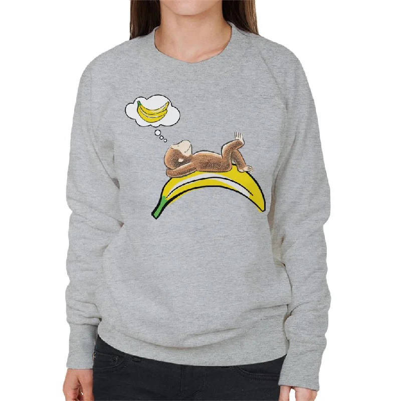 Price Fest pullover workout hoodieCurious George Dreaming Of Bananas Women's Sweatshirt Price Fest pullover workout hoodieCurious George Dreaming Of Bananas Women's Sweatshirt