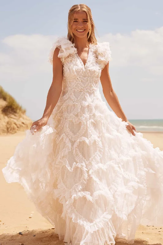 Price Drop Amorette V-Neck Gown