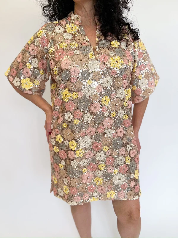 Huge Discounts velvet dressLulu Disco Flower Dress