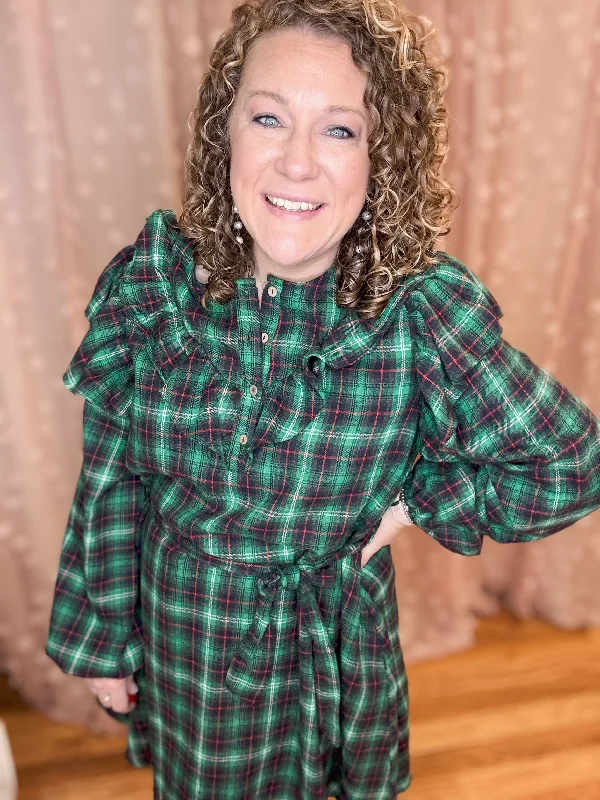 Price Smash At Your Best Plaid Mini Dress