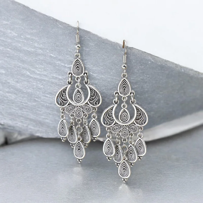 flowy maxi dressElla Earrings - Silver