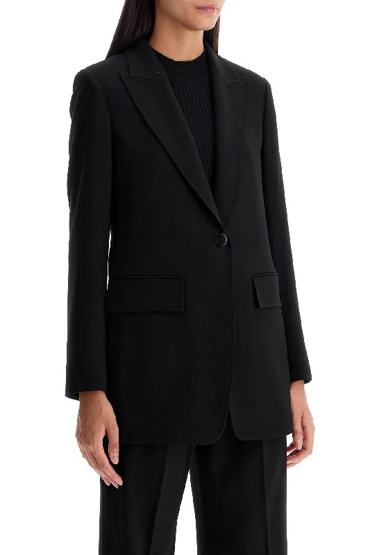 fashionable quilted coatMax Mara Studio Wool Crepe Blazer With T