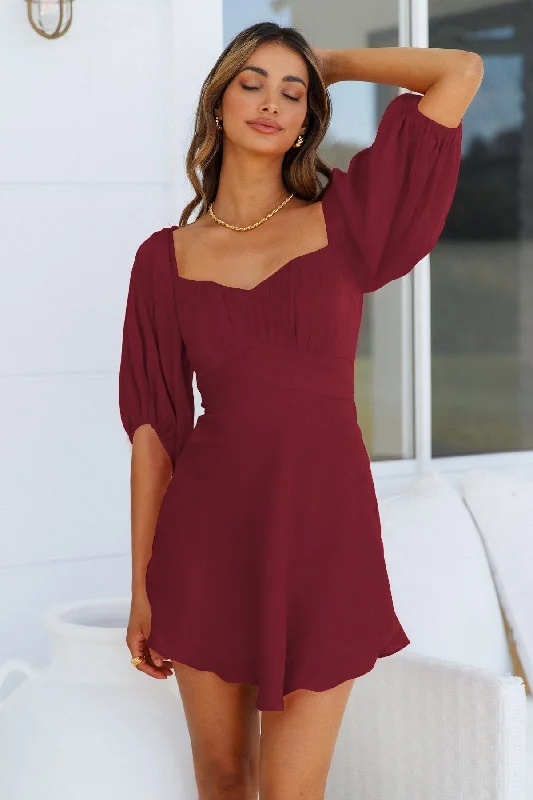 Best Bargains structured dressDella Balloon Sleeve Dress - Orchid - FINAL SALE