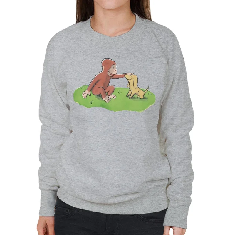 Can't Miss workout-ready hoodieCurious George Stroking Dog Women's Sweatshirt