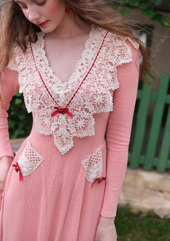 Deal of the Day Cranberry Frosting Knit Dress