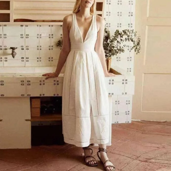 Steals and Deals flowy dressKittenAlarm - Adrianne Deep V Maxi Dress