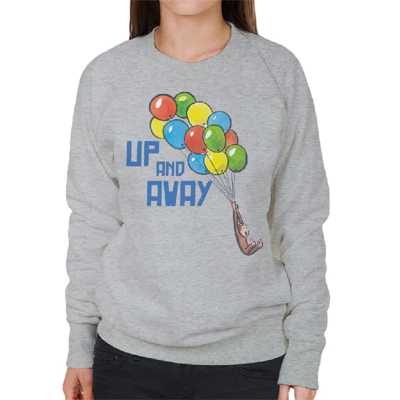 Price Blitz stylish sports hoodieCurious George Up And Away Balloons Women's Sweatshirt Price Blitz stylish sports hoodieCurious George Up And Away Balloons Women's Sweatshirt