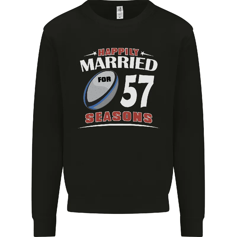 Limited Availability fitted workout hoodie57 Year Wedding Anniversary 57th Rugby Mens Sweatshirt Jumper Limited Availability fitted workout hoodie57 Year Wedding Anniversary 57th Rugby Mens Sweatshirt Jumper
