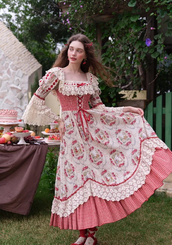 Big Discounts “Little Red Riding Hood” Cottage Dress