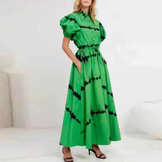 Big Discounts bodycon dressKittenAlarm - Phillipa Puff Sleeves Maxi Dress