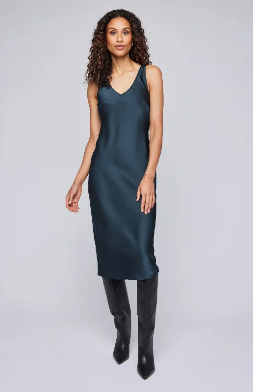 Doorbuster Deal Odette Satin Midi Dress