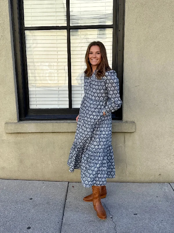 Bargain Prices Folly Midi Dress Blue Night Sky