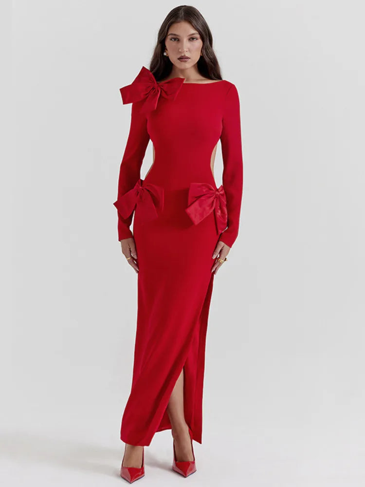 New Arrival tiered dressElodie - Figure flattering dress with bows