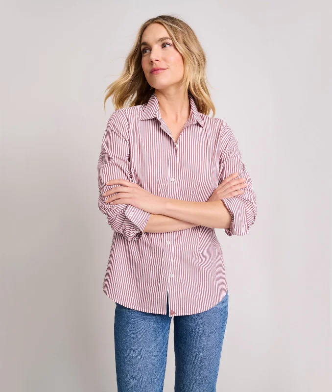 Crazy Deals long-sleeve floral dressWrinkle-Free Stretch Cotton Bella Shirt