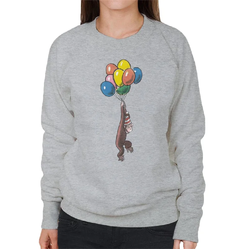 Stock Clearance sporty casual hoodieCurious George Balloon Flying Hat Women's Sweatshirt Stock Clearance sporty casual hoodieCurious George Balloon Flying Hat Women's Sweatshirt