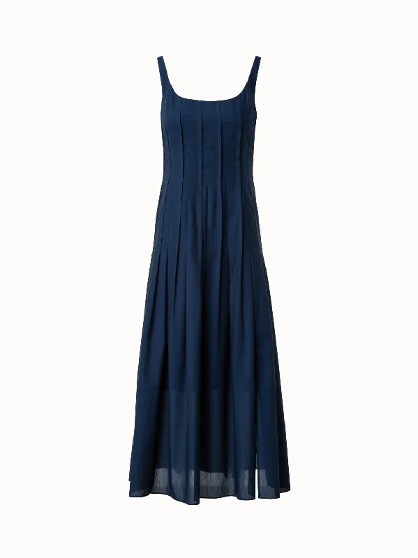 Special Savings casual evening dressSleeveless Midi Dress in Cotton Voile