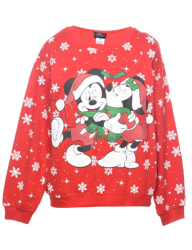 comfortable outerwearMickey Mouse Christmas Sweatshirt - L