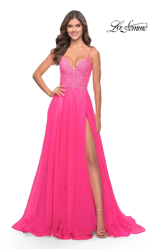 one-shoulder dressLa Femme 31506 Formal Prom Dress