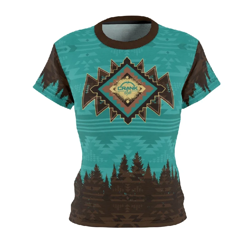 YEAR-End Sale lightweight fitness hoodieSW Aztec Turquoise & Brown MTB Jersey
