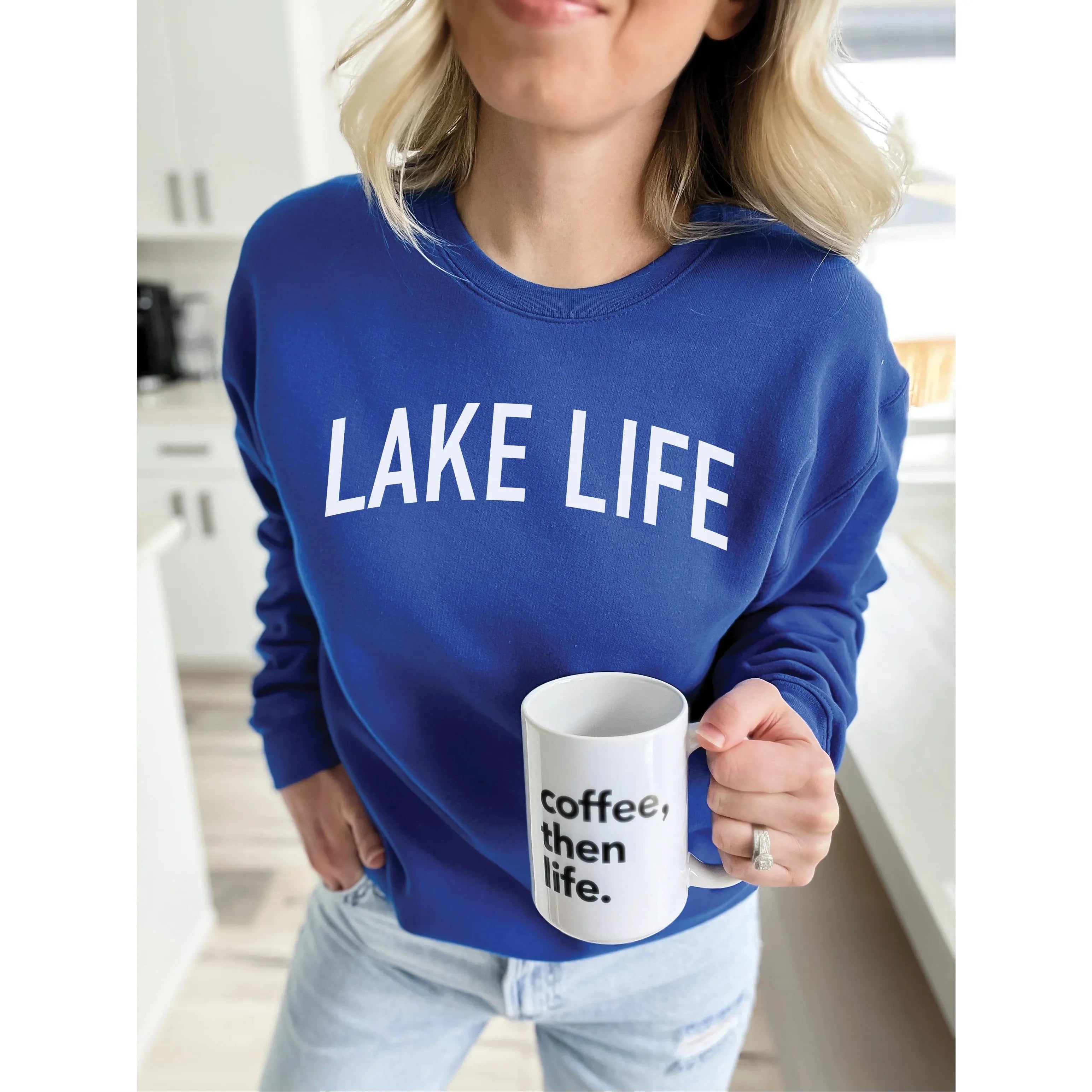Lowest Prices performance workout sweatshirtLake Life Cozy Crew
