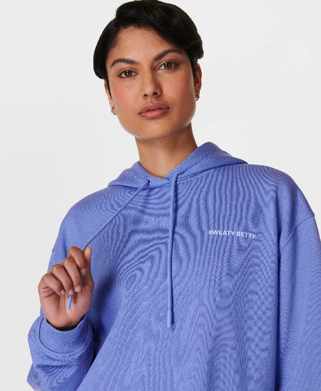 Buy Now Revive Longline Hoody Sb9913 Cornflower-Blue