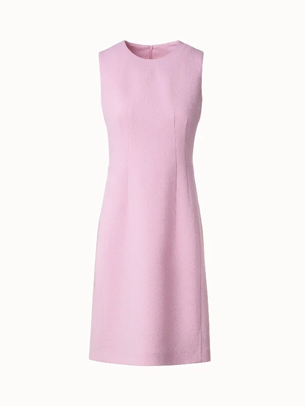 Now or Never wool dressSheath Dress in Wool Crêpe Double-Face