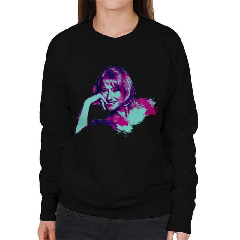 Savings Galore bold workout sweatshirtTV Times Helen Mirren Pop Art Stylised Women's Sweatshirt Savings Galore bold workout sweatshirtTV Times Helen Mirren Pop Art Stylised Women's Sweatshirt