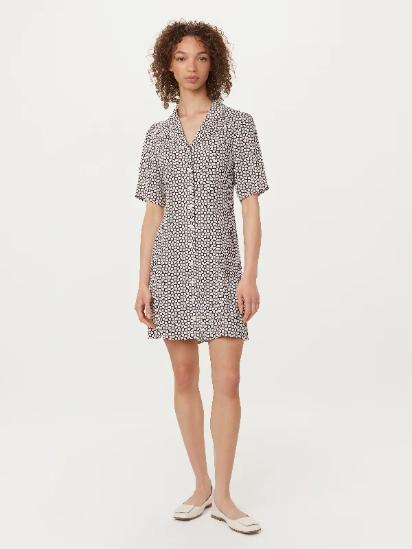 Savings Galore elegant maxi dressThe Camp Collar Printed Dress in White