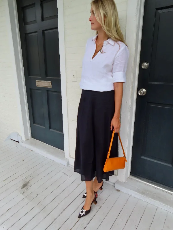 Price Buster Hanley Midi Skirt Navy