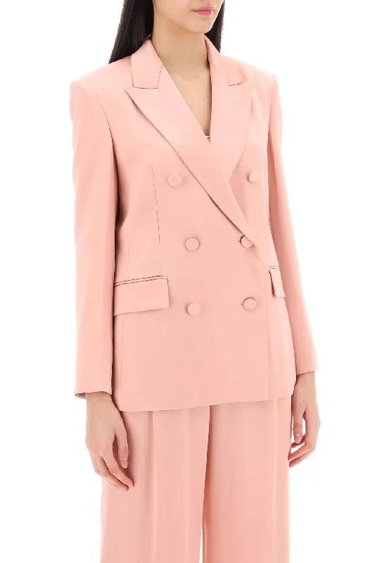 premium coatMax Mara Studio Teiera Satin Double-Breasted Blazer