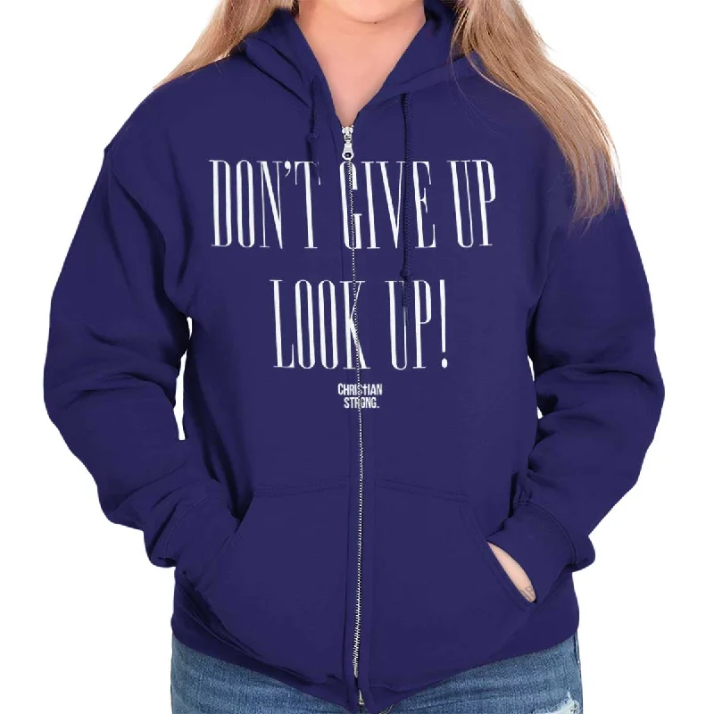 Year-End Sale casual hoodie with logoLook Up Zip Hoodie