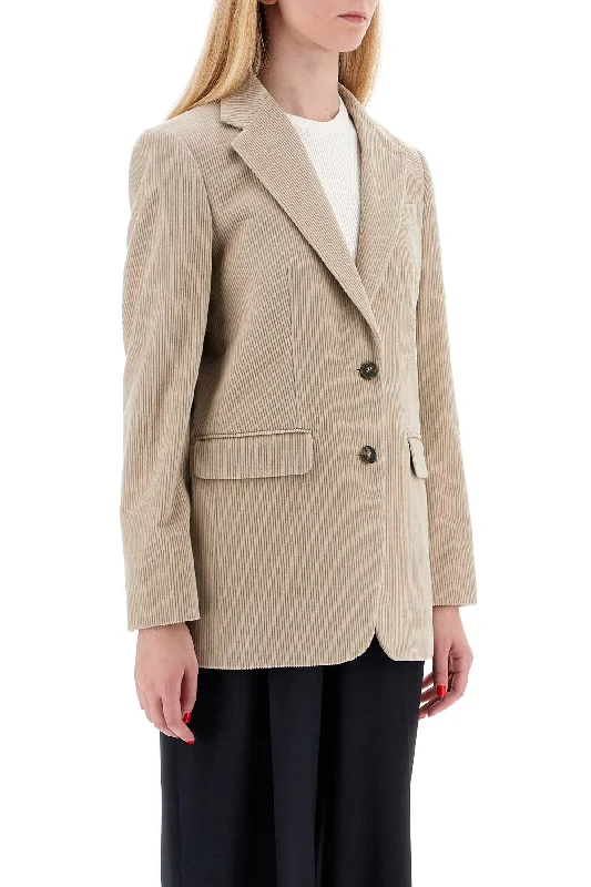 slim fit coatMax Mara Single-Breasted Corduroy Blazer