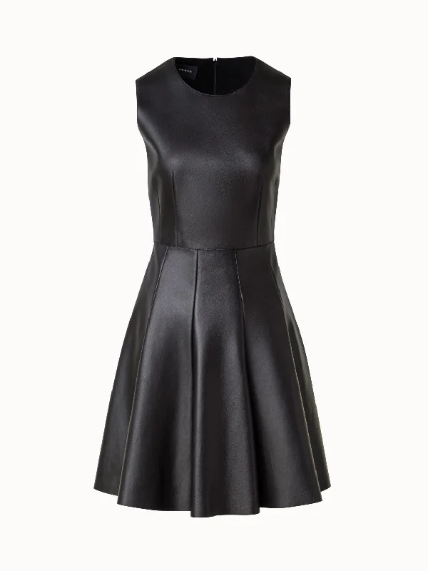 Epic Deals cocktail dressShort Fit & Flare Leather Dress