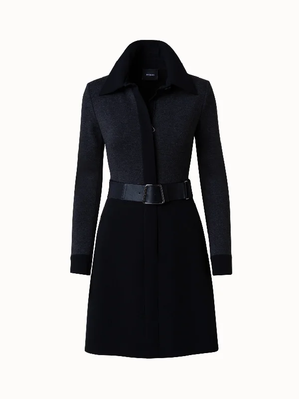 Great Deals elegant shift dressWool Double-Face and Jersey Short Dress