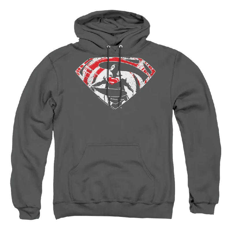 Limited Quantity street style hoodieBatman v Superman Super Splatter Logo - Pullover Hoodie